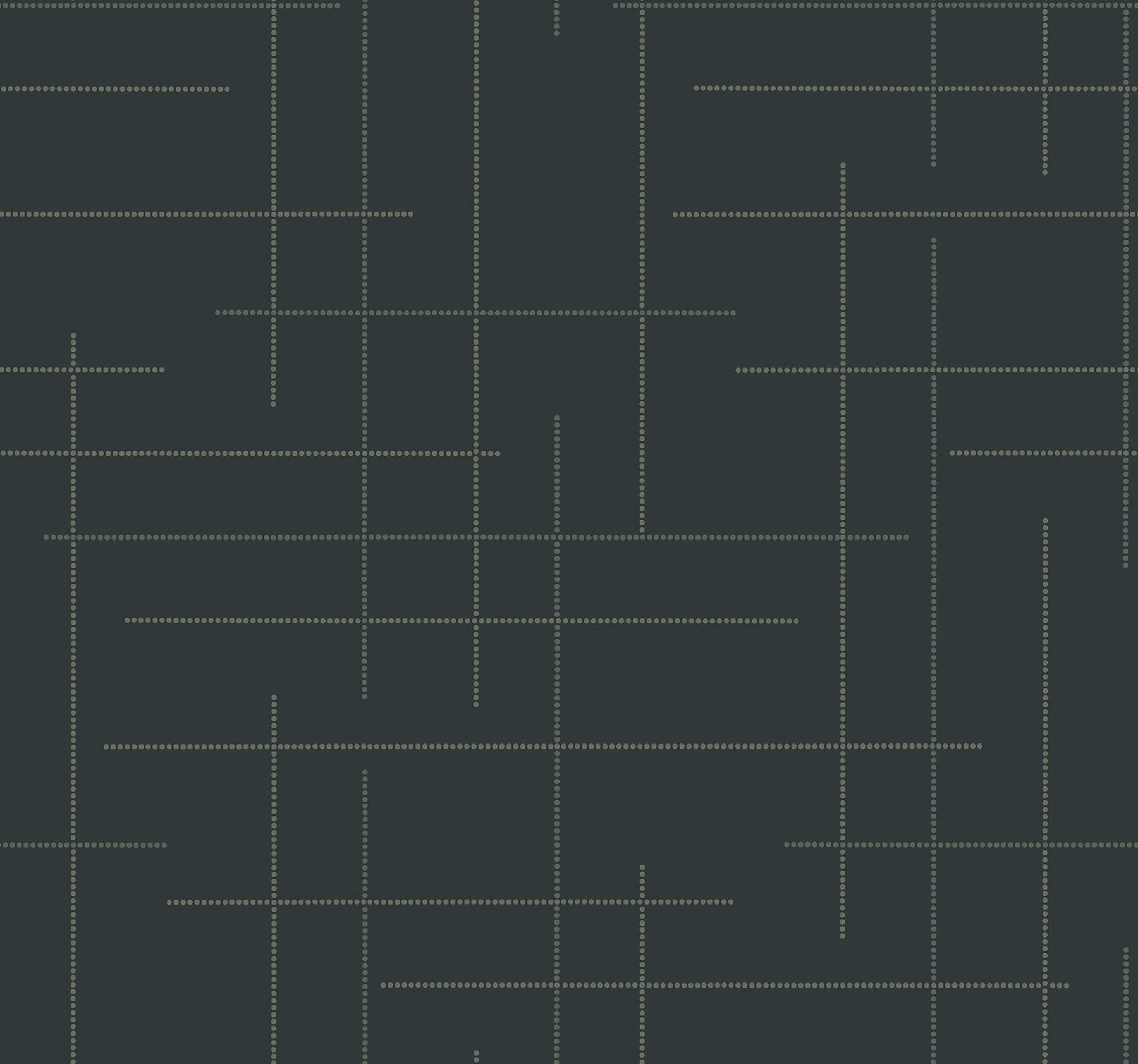 Wylie Teal Dotted Gridlines Wallpaper