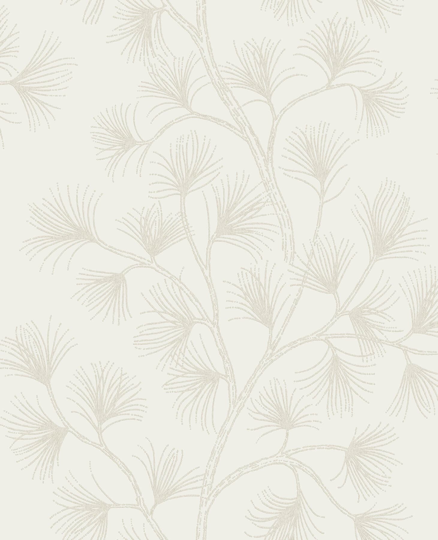 Kismine Beige Botanical Trail Wallpaper