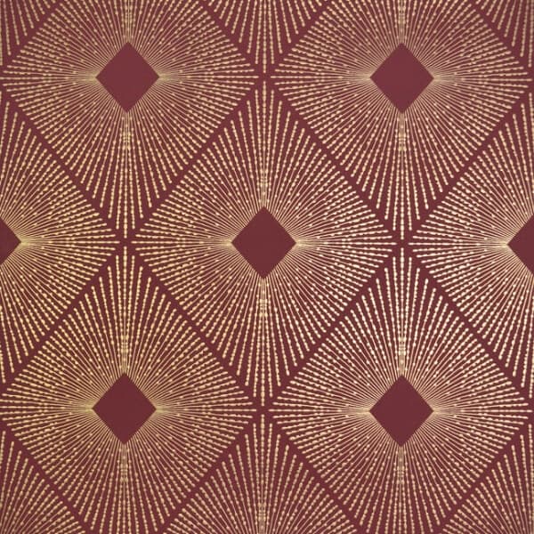 Harlowe Wallpaper- Red/Gold