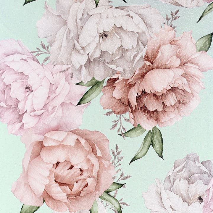 Sophie Mint Floral Wallpaper- Arthouse