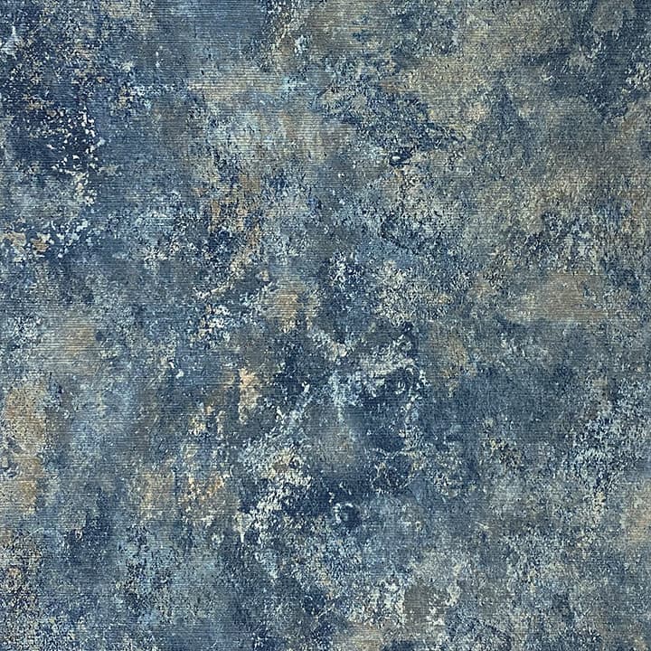 Gideon Dark Blue Distressed Wallpaper- Arthouse