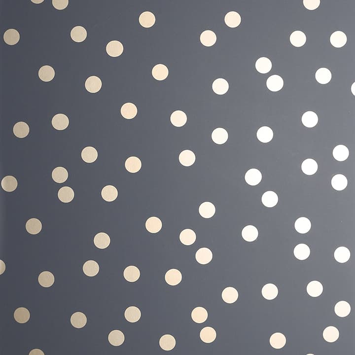 Priscella Charcoal Polka Dot Wallpaper- Arthouse