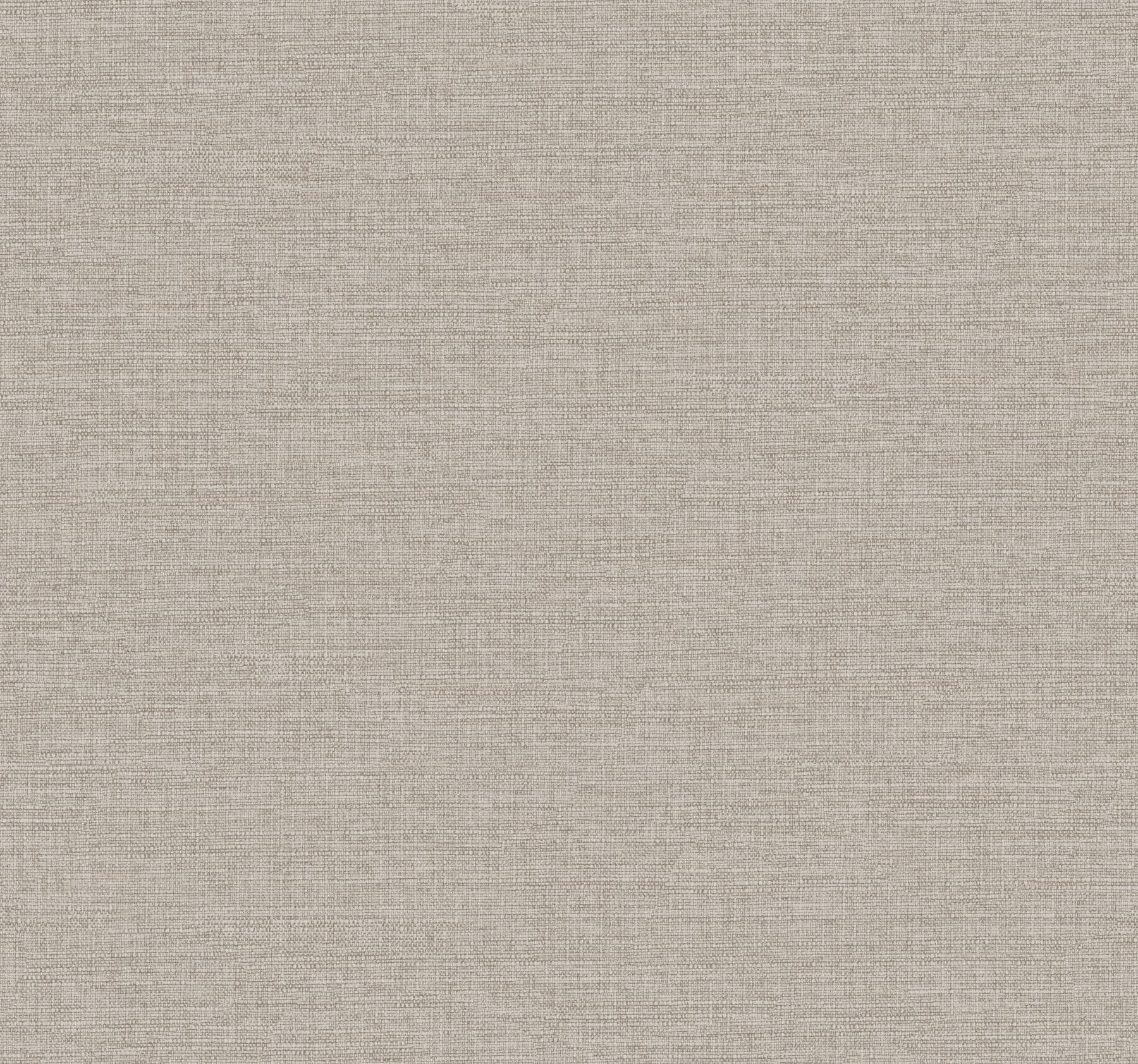 Terrene Grey Faux Linen Wallpaper