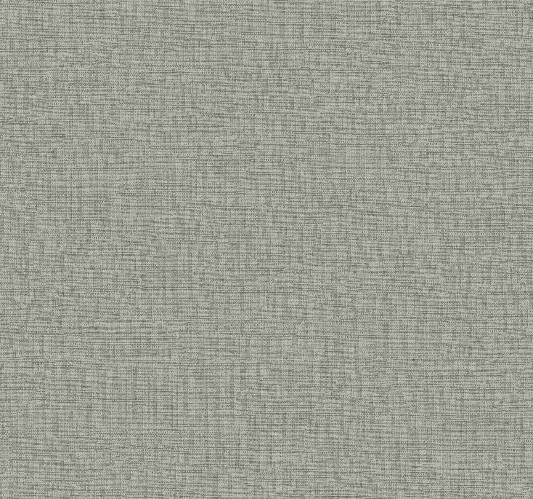 Terrene Moss Faux Linen Wallpaper