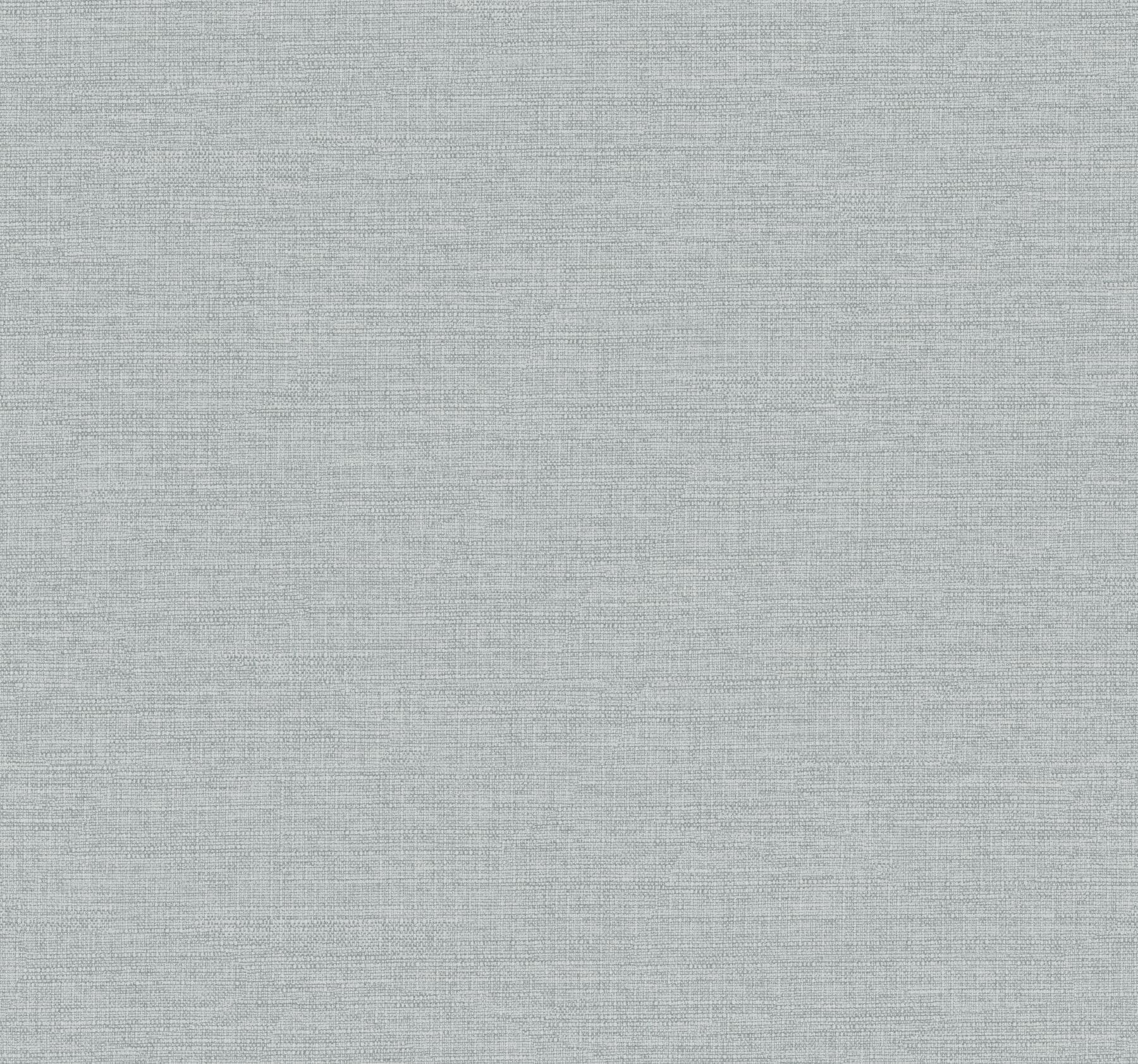 Terrene Light Blue Faux Linen Wallpaper