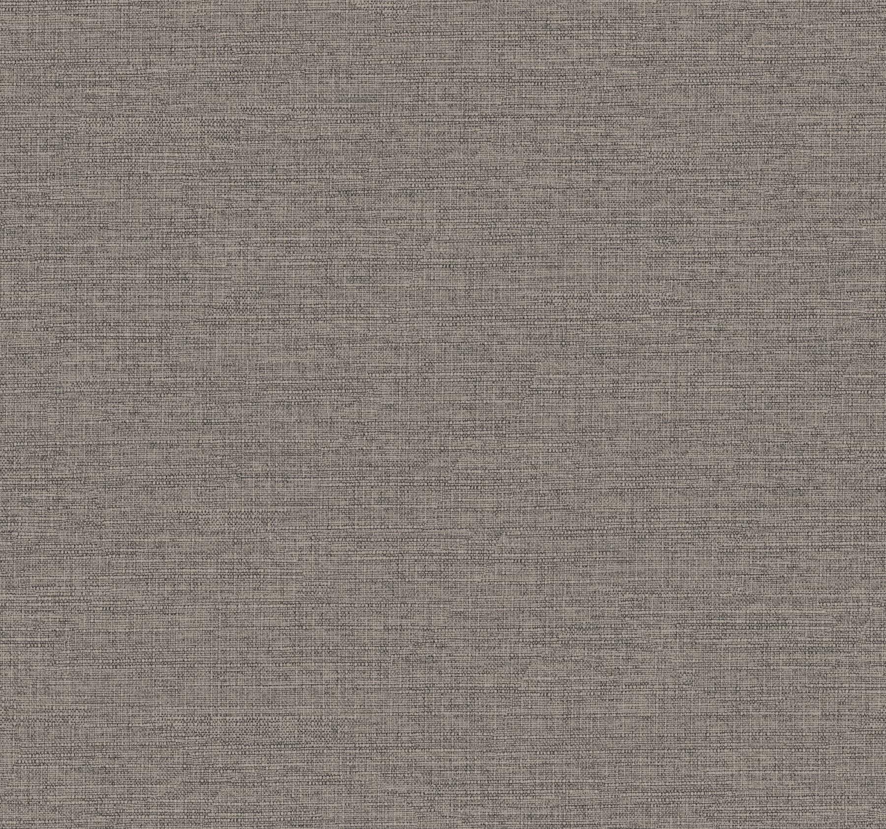 Terrene Charcoal Faux Linen Wallpaper