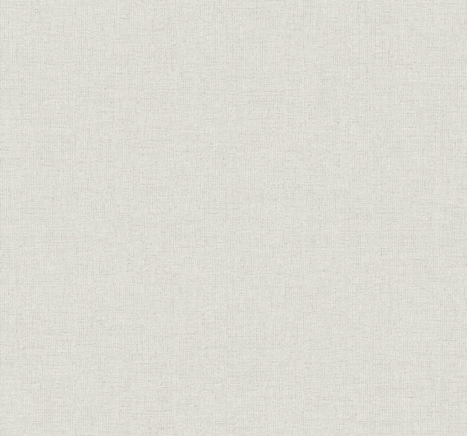 Heathered Linen Off-White Faux Fabric Wallpaper