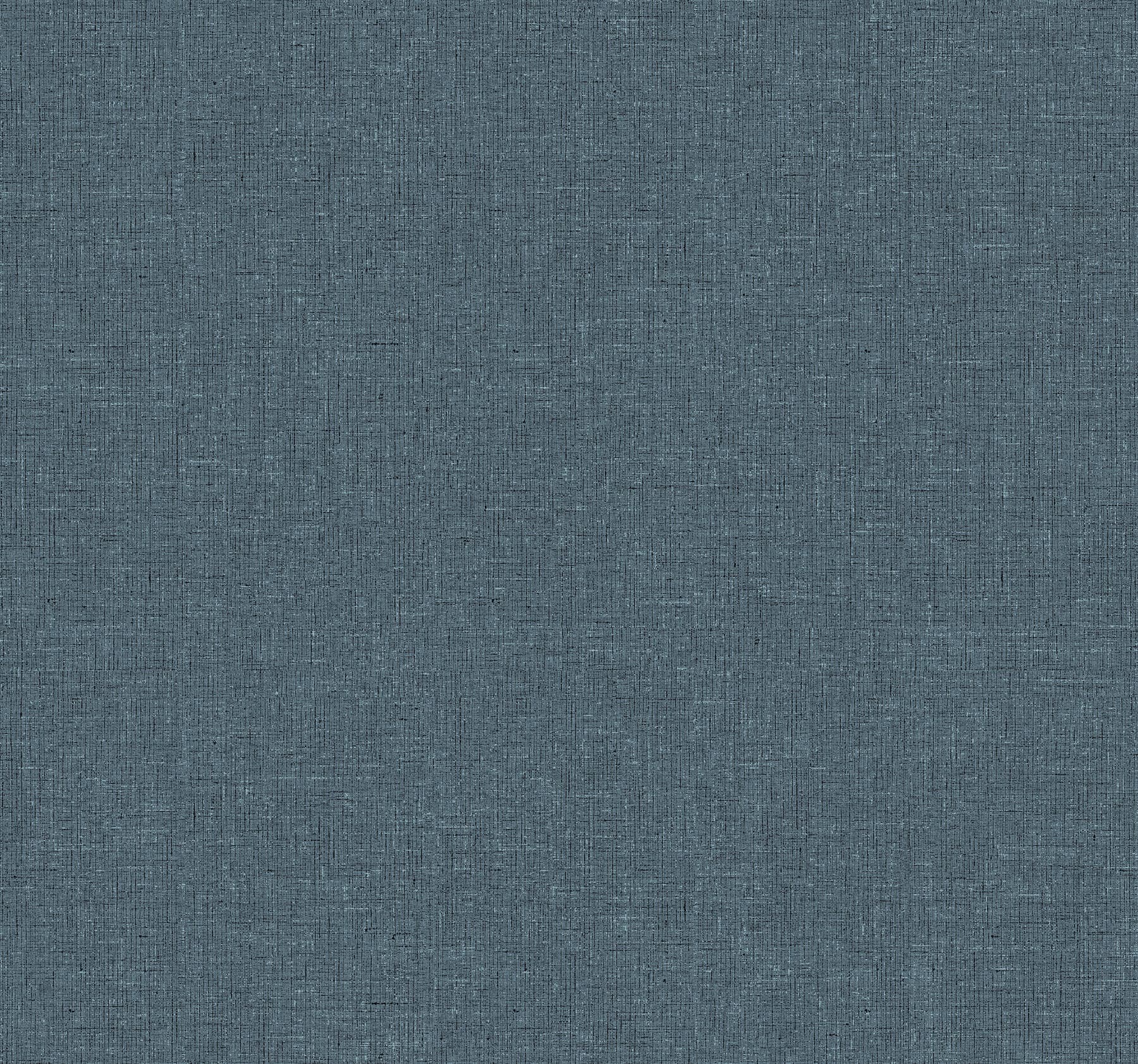 Heathered Linen Indigo Faux Fabric Wallpaper