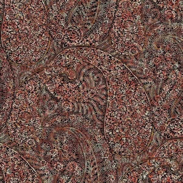 Kashmir Dreams Paisley Wallpaper- Red