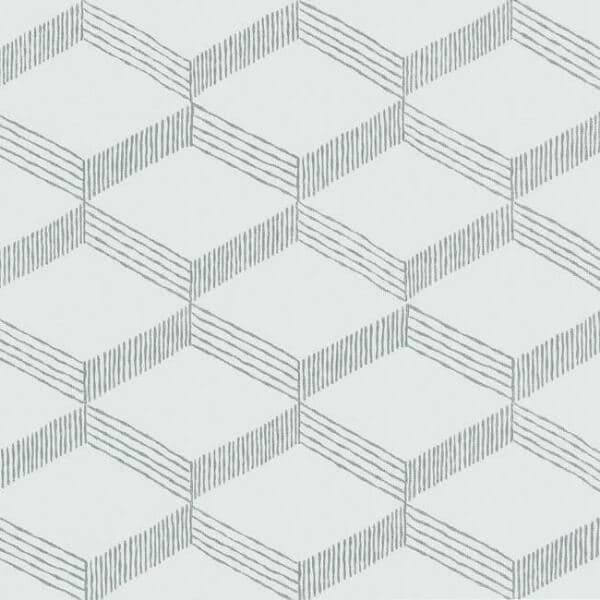 Palisades Paperweave Wallpaper- White/ Smokey Blue