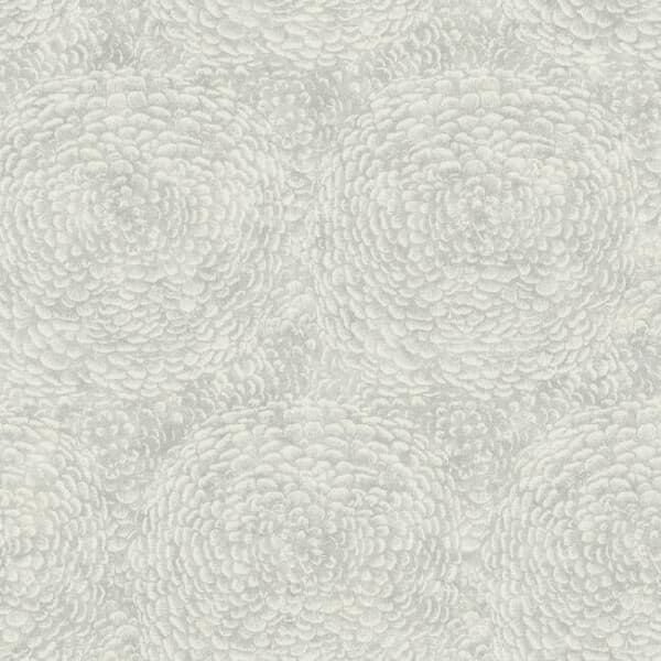 Floret Wallpaper- Grey