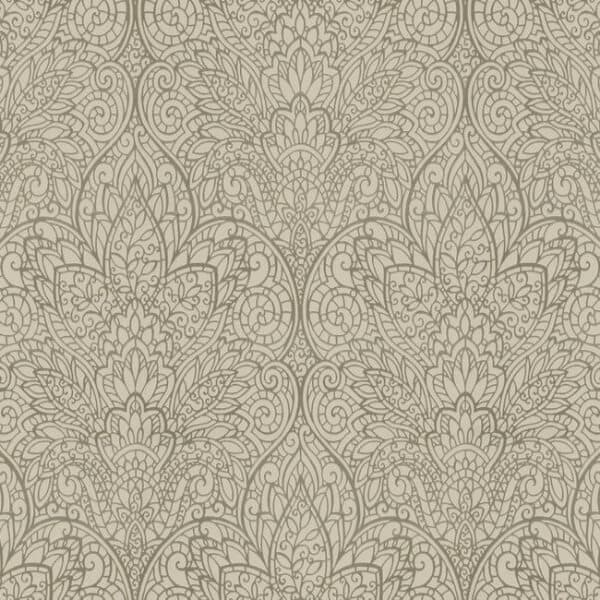Paradise Wallpaper- Taupe/Copper