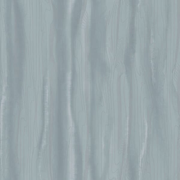 Fantasy Faux Bois Wallpaper- Blue/Silver