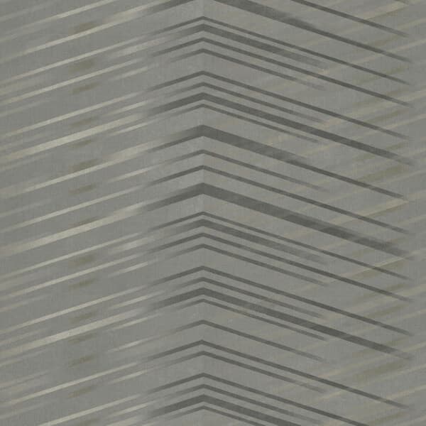 Glistening Chevron Non-Woven Wallpaper- Charcoal