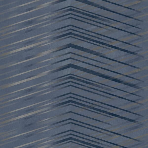 Glistening Chevron Paper Wallpaper- Navy