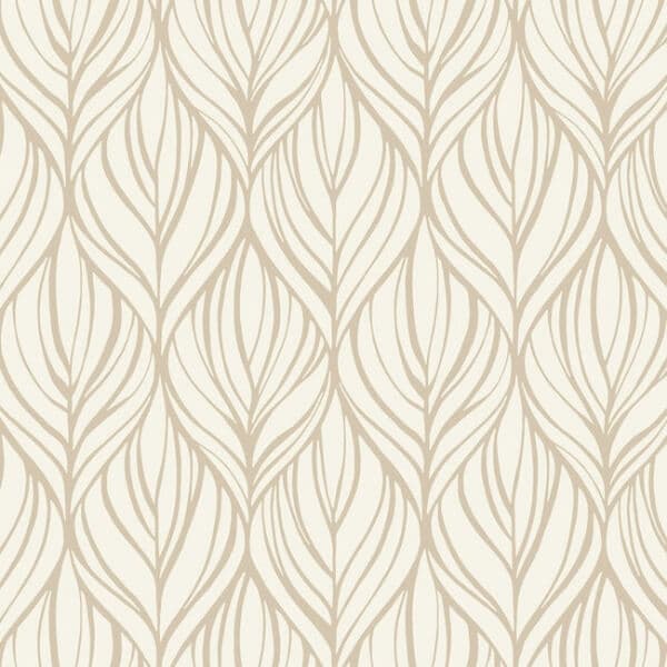 Palma Wallpaper- White/Gold