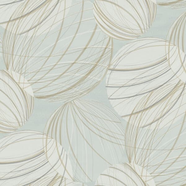 Floating Lanterns Wallpaper- Smokey Blue