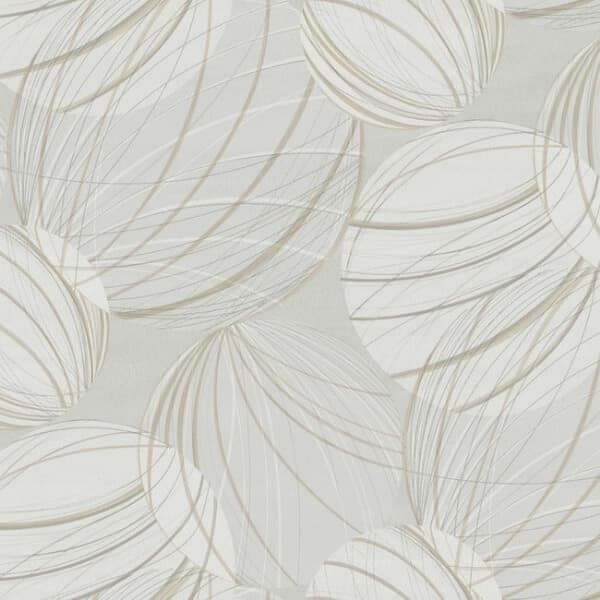 Floating Lanterns Wallpaper- Light Grey