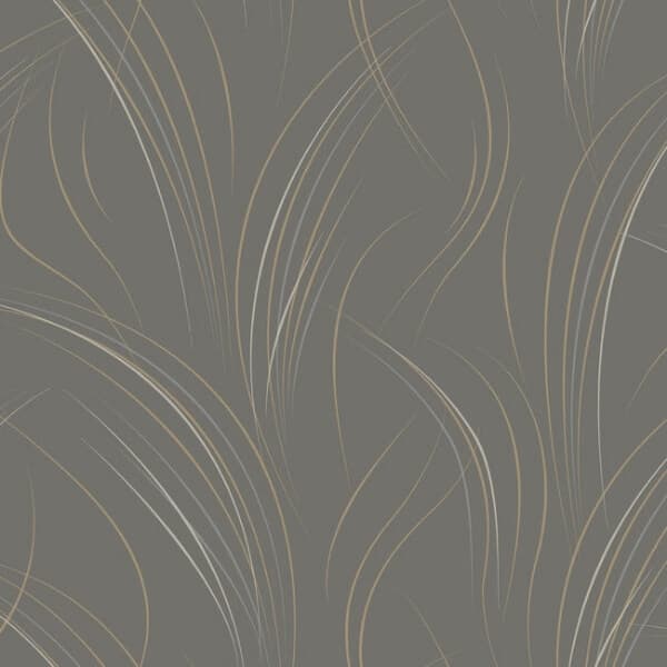 Graceful Wisp Wallpaper- Charcoal