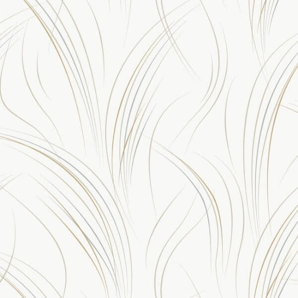 Graceful Wisp Wallpaper- White