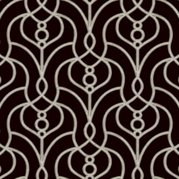 Divine Trellis Wallpaper- Black