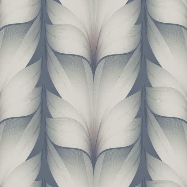 Lotus Light Stripe Wallpaper- Steel