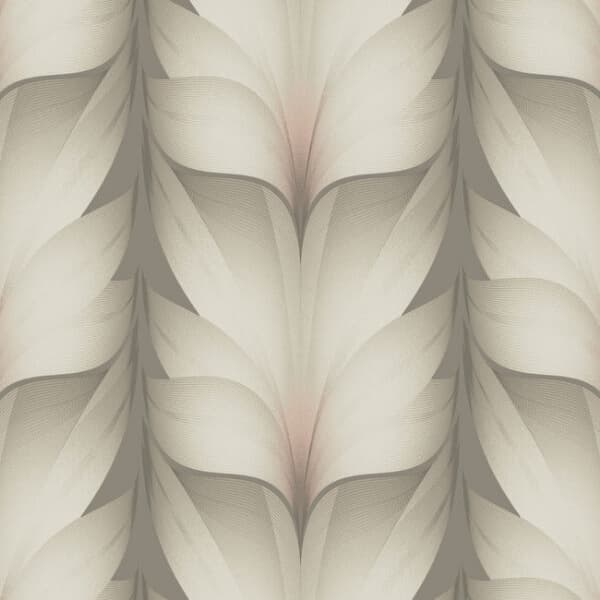 Lotus Light Stripe Wallpaper- Taupe/Blush