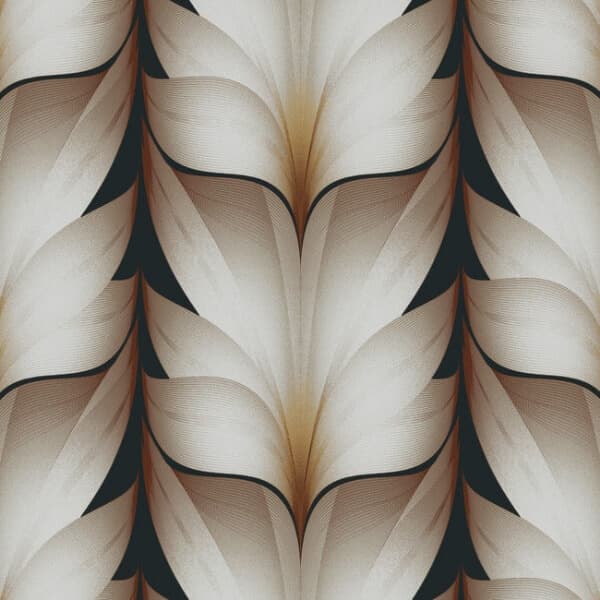 Lotus Light Stripe Wallpaper- Black