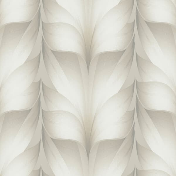 Lotus Light Stripe Wallpaper- White