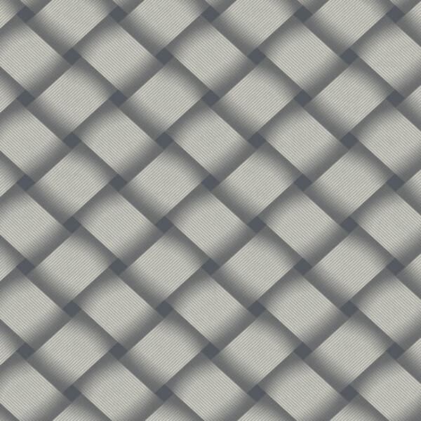 Bayside Basket Weave Wallpaper- Navy