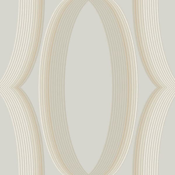 Progression Ogee Wallpaper- Blonde