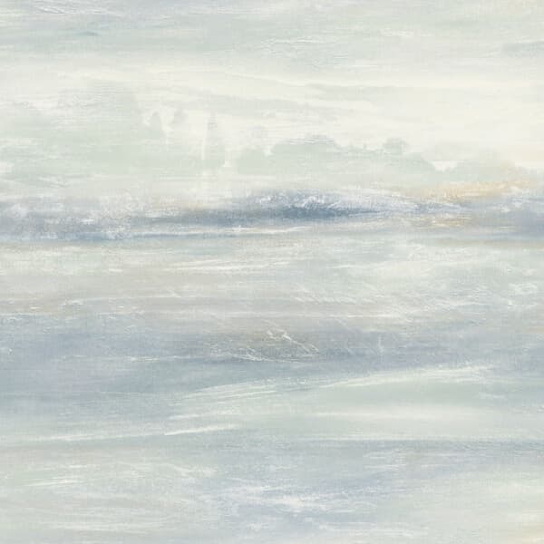 Soothing Mists Scenic Wallpaper- Blue Oasis