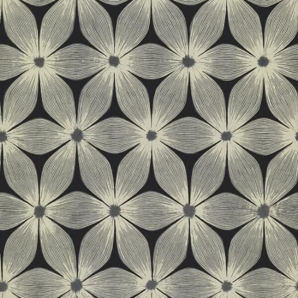 Everlasting Wallpaper- Black/Silver