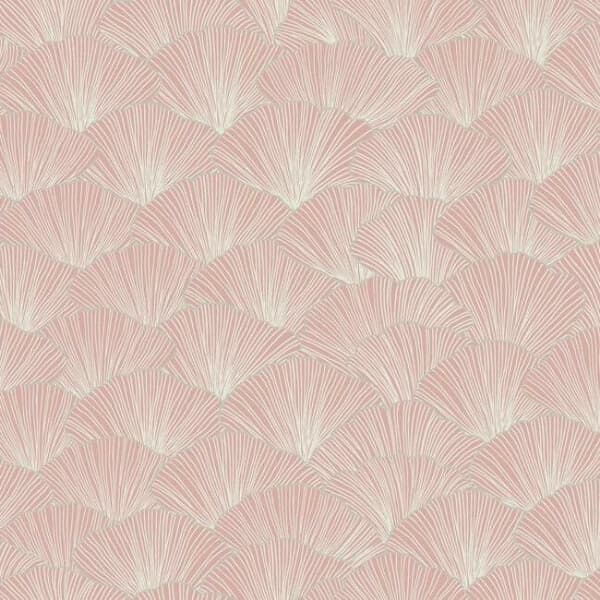 Luminous Ginkgo Wallpaper- Soft Coral