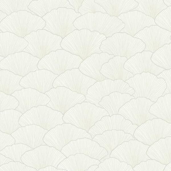 Luminous Ginkgo Wallpaper- White/Cream