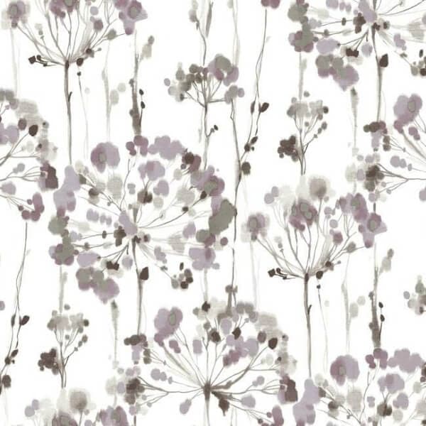Flourish Wallpaper- Moonlight Lavender