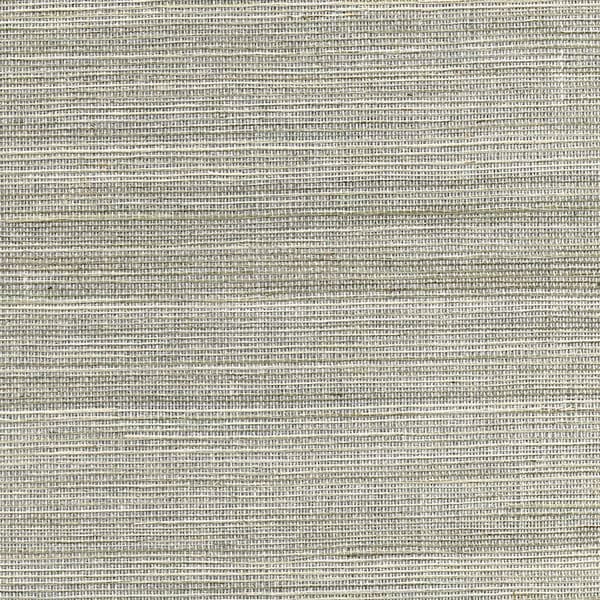 Nathan Silver Grasscloth Wallpaper