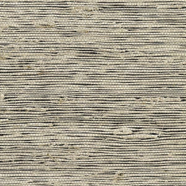 Yangtze Taupe Grasscloth Wallpaper