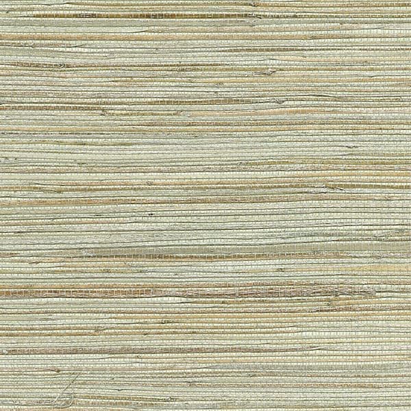 Shandong Sea Green Grasscloth Wallpaper