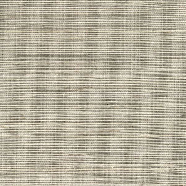 Quing Taupe Sisal Grasscloth Wallpaper