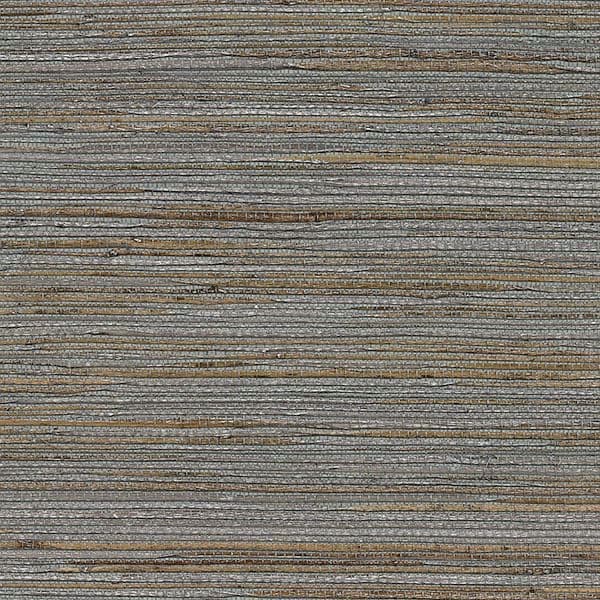 Shandong Slate Ramie Grasscloth Wallpaper
