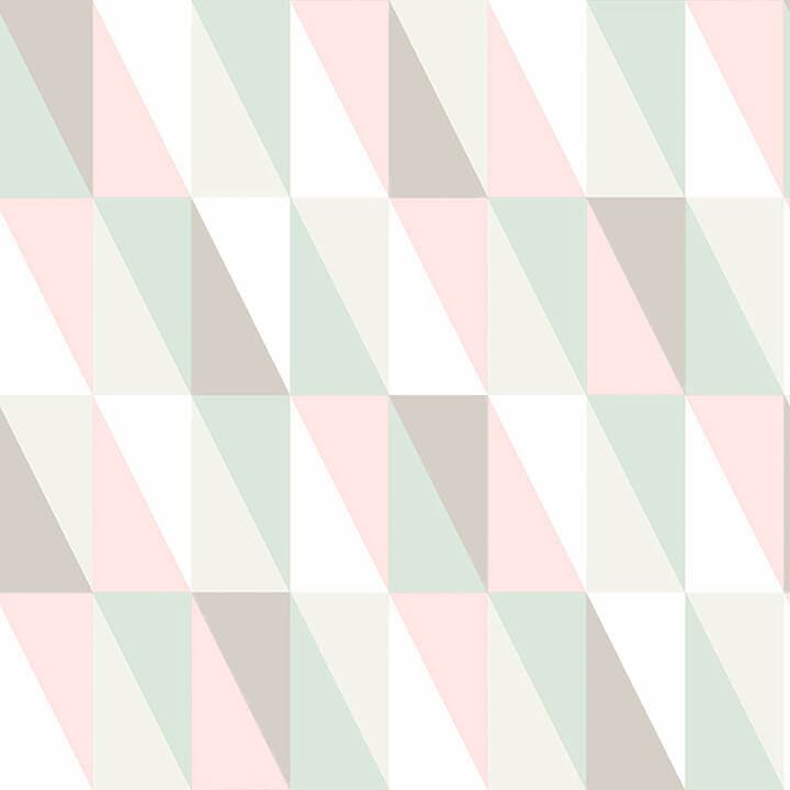 Inez Pastel Geometric Wallpaper