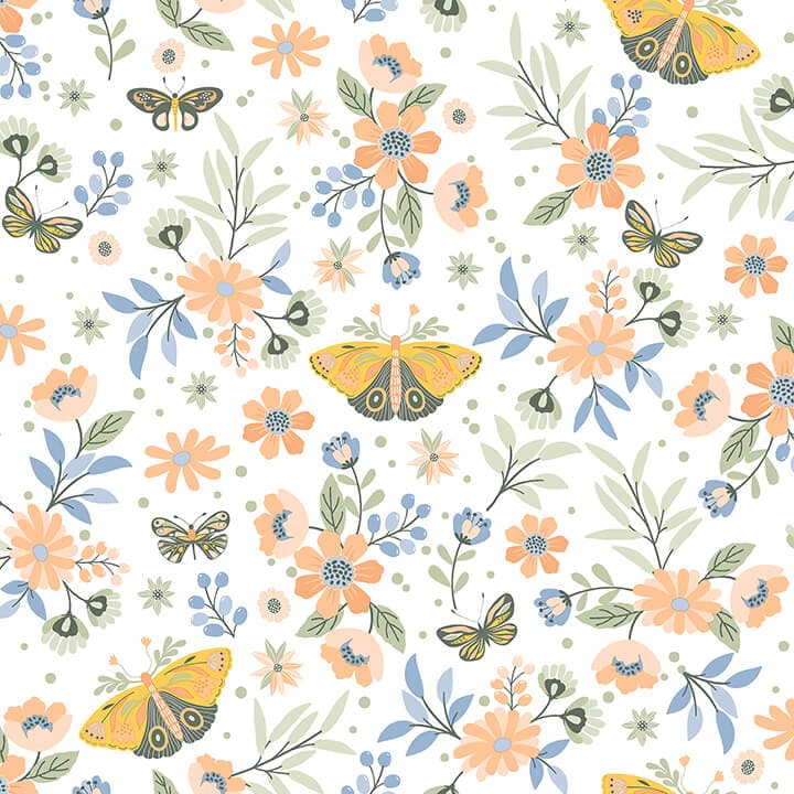 Zev Coral Butterfly Wallpaper