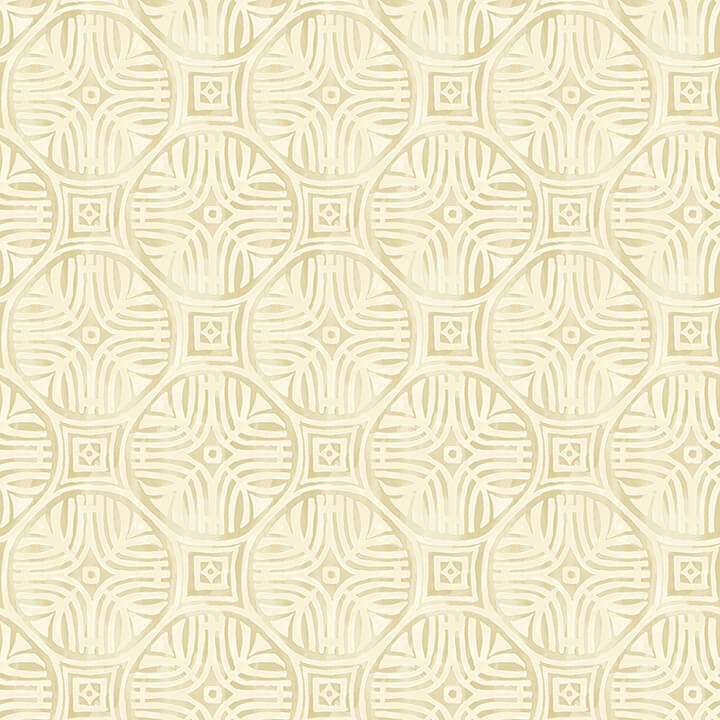 Sandee Butter Medallion Wallpaper