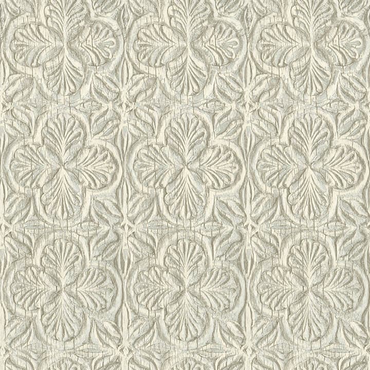 Karachi Aqua Wooden Damask Wallpaper