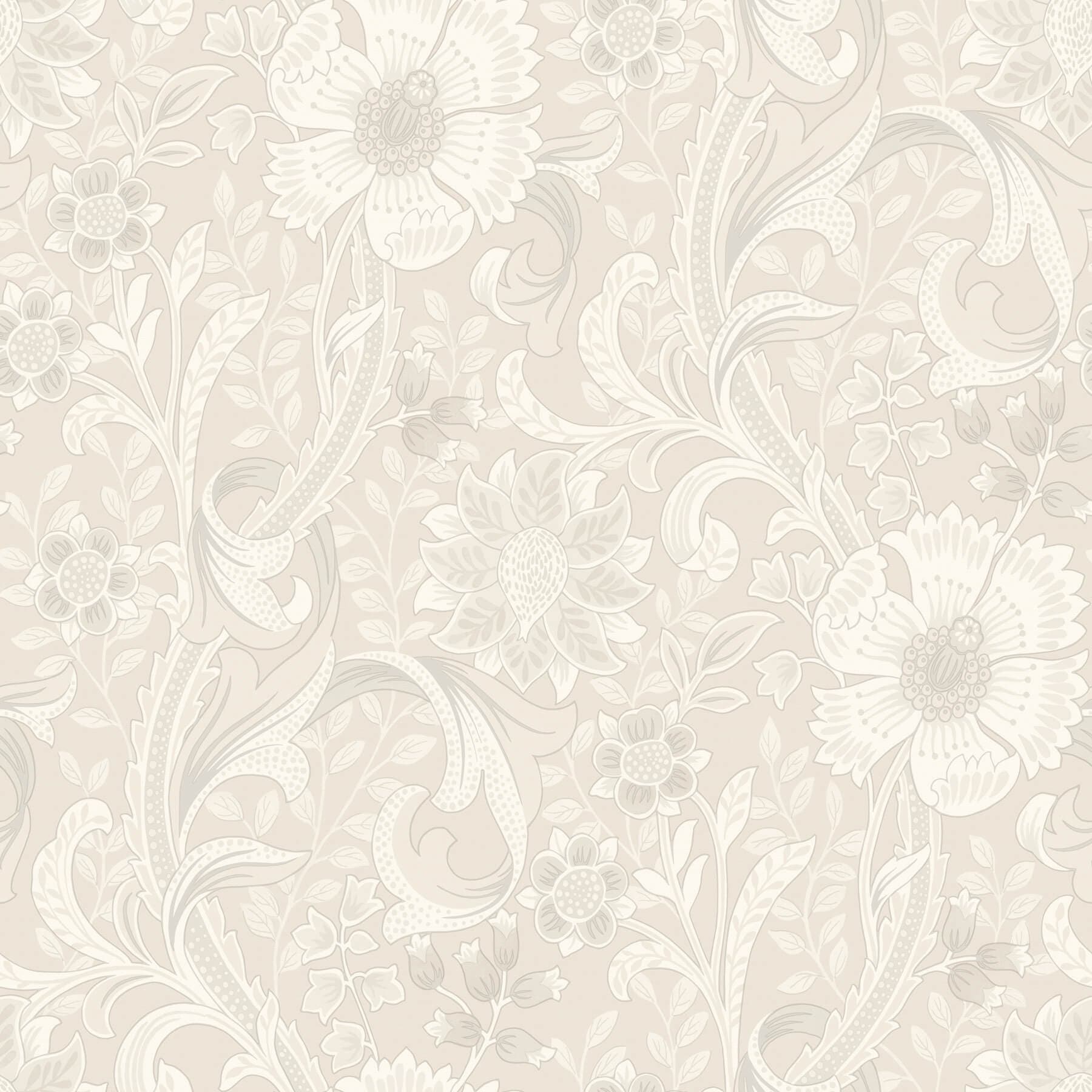 Liora Neutral Floral Trail Wallpaper