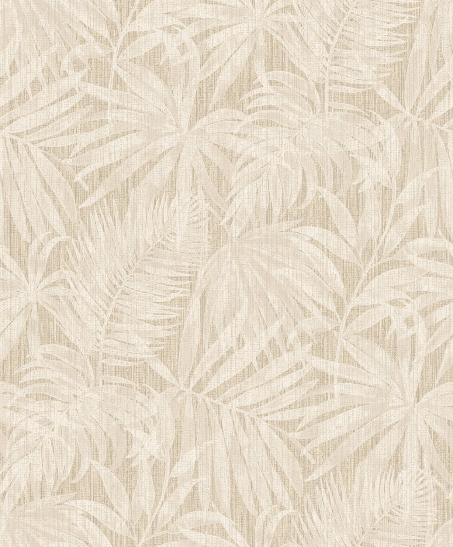 Sonny Beige Fronds Wallpaper