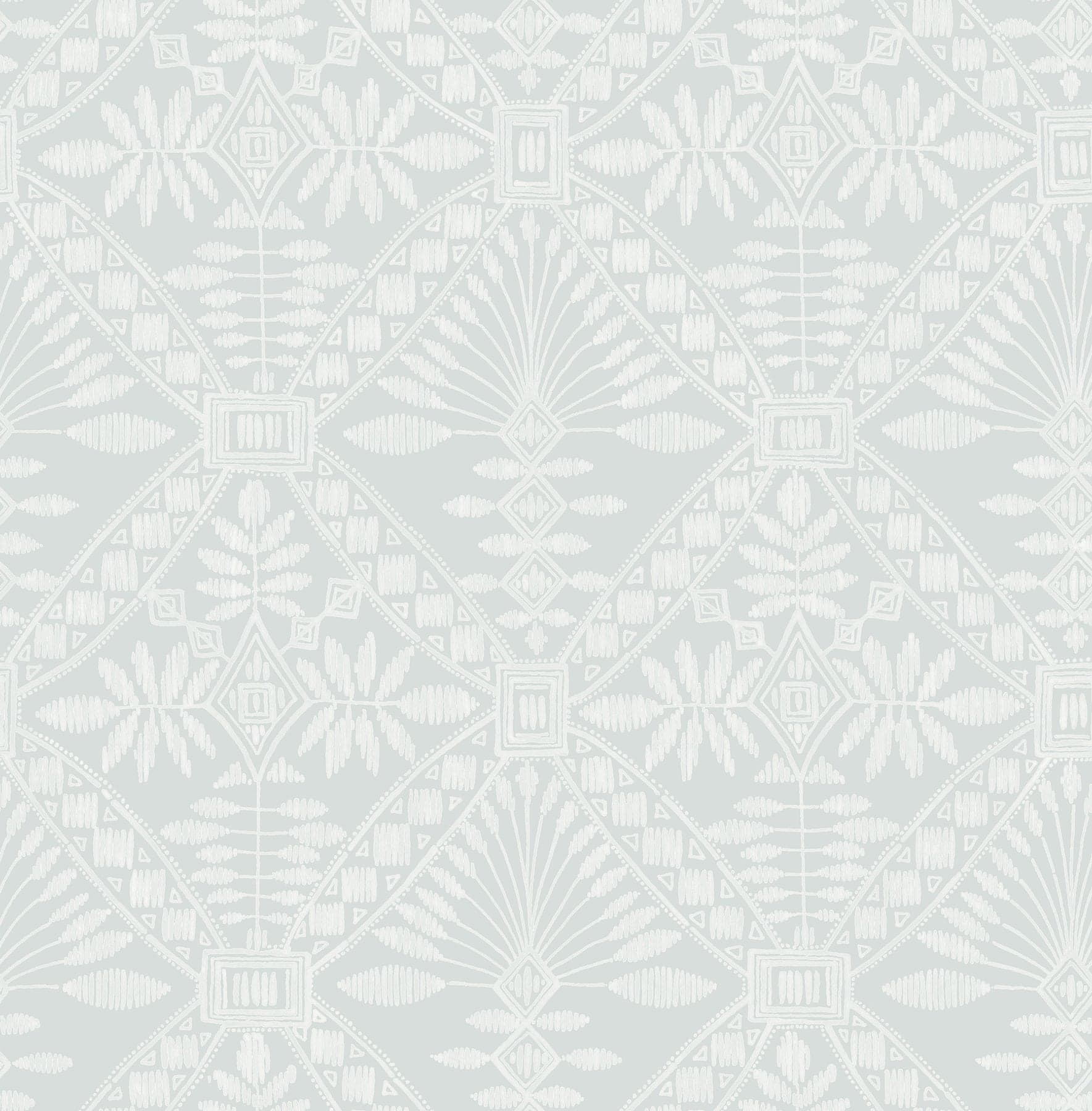 Chesapeake Emmarie Geometric Light Blue Wallpaper