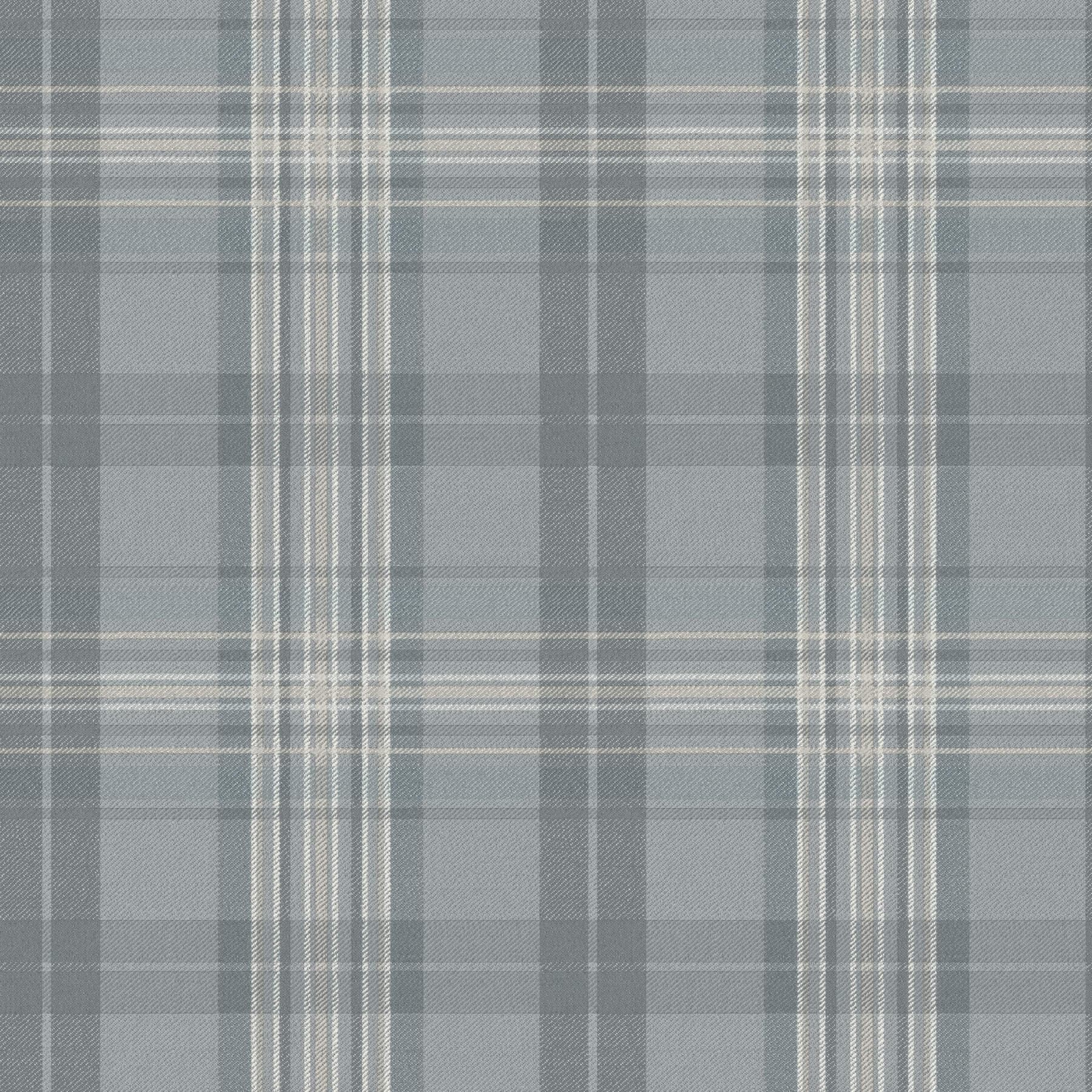 Austin Slate Plaid Wallpaper