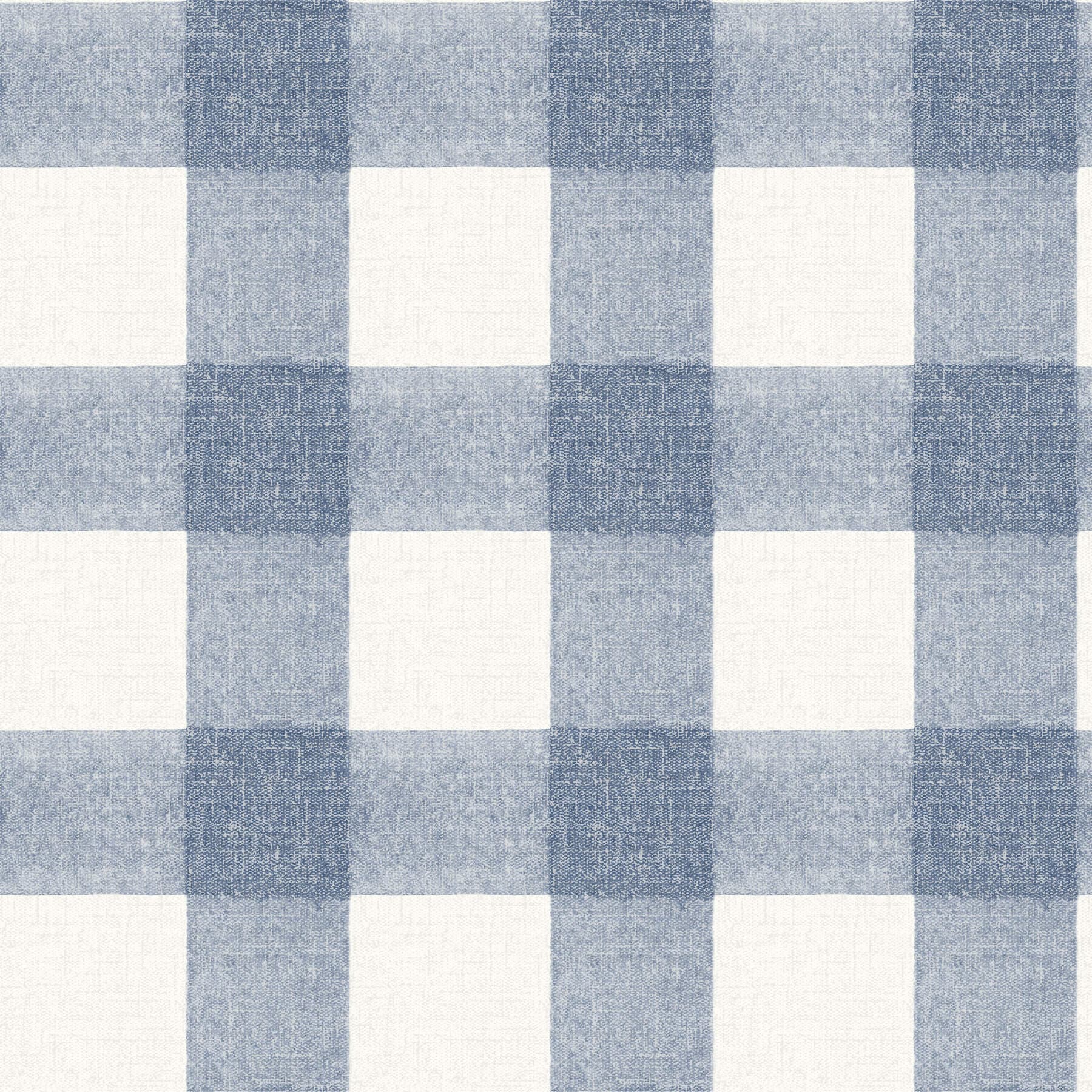 Thorpe Blue Plaid Wallpaper